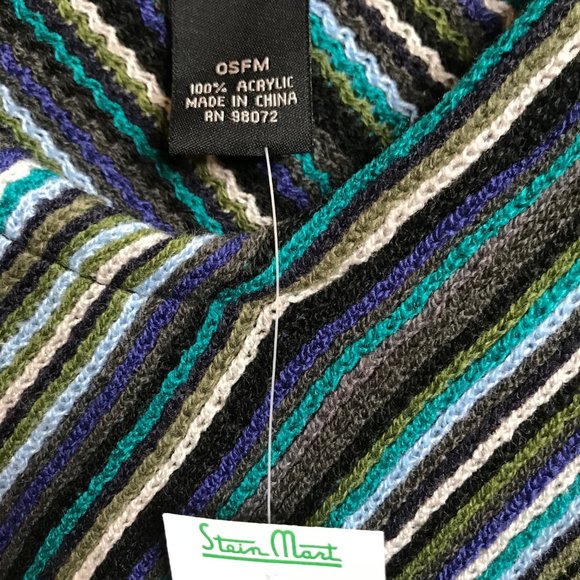 Blue Multi Hankerchief Poncho - Picture 4 of 8